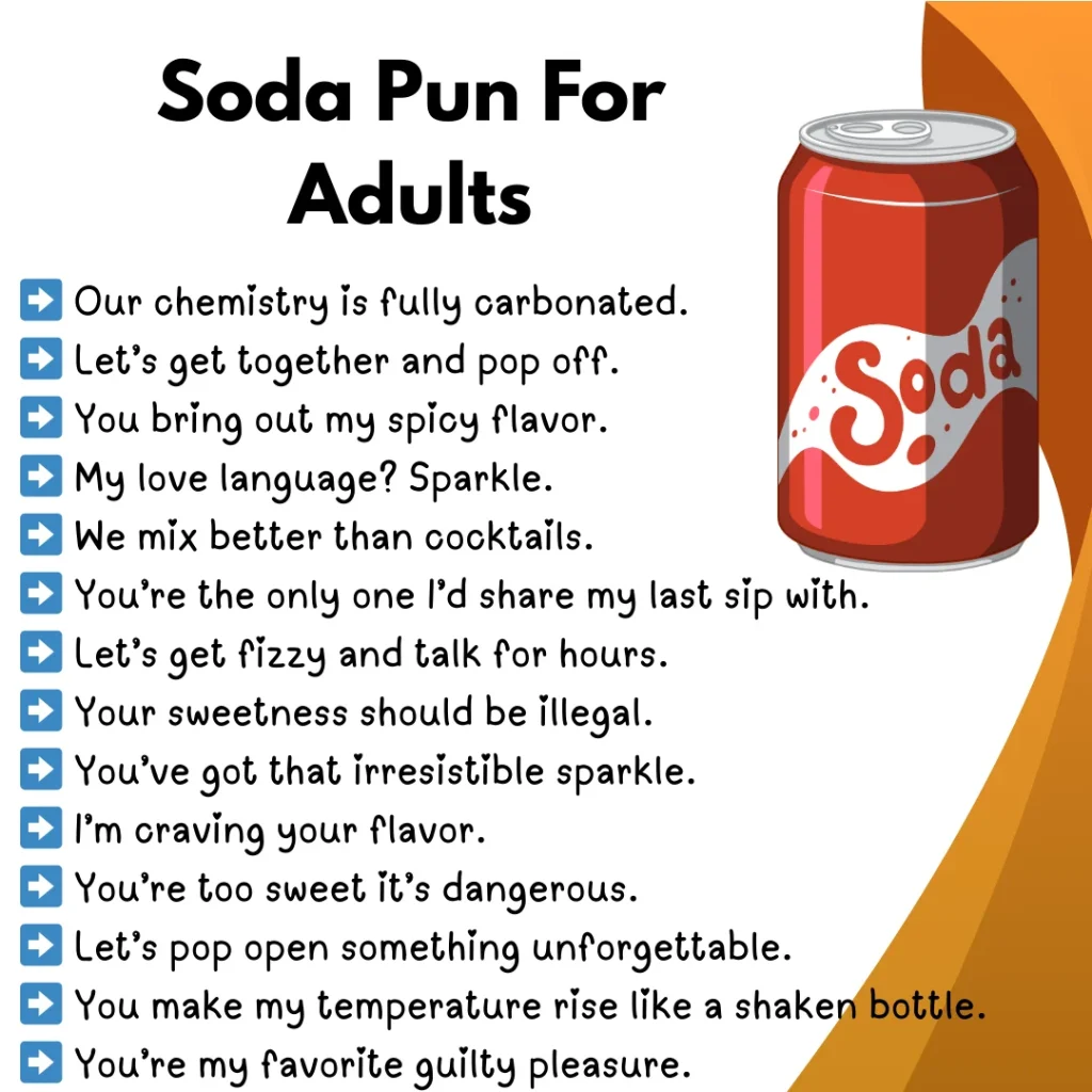 Soda pun for adults